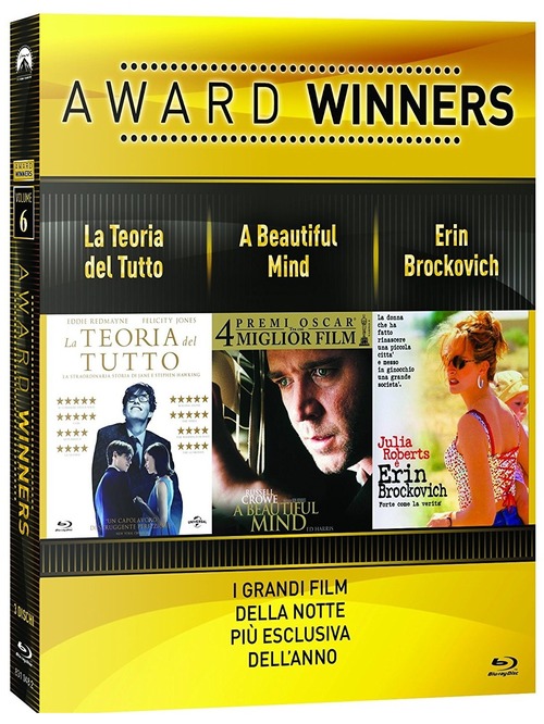 Teoria Del Tutto (La) / Beautiful Mind (A) / Erin Brockovich - Oscar Collection (3 Blu-Ray)