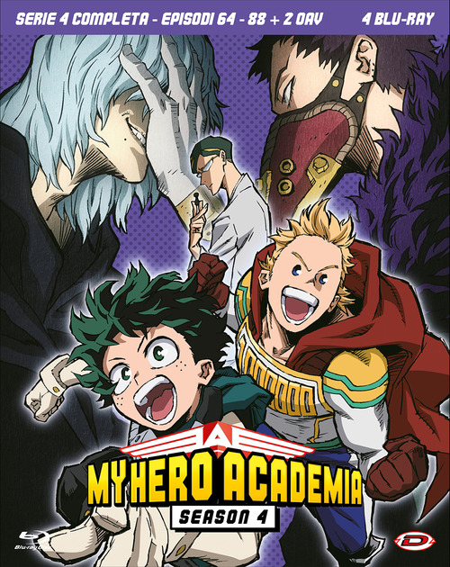 My Hero Academia - Stagione 04 The Complete Series (Eps 64-88+2 Oav) (4 Blu-Ray)