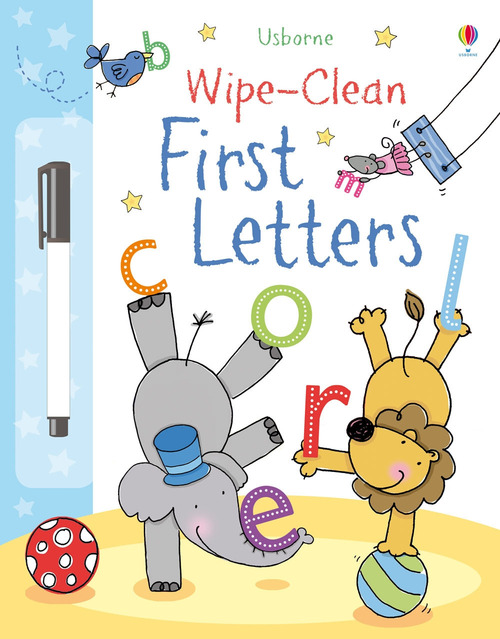 First letters. Wipe-clean
