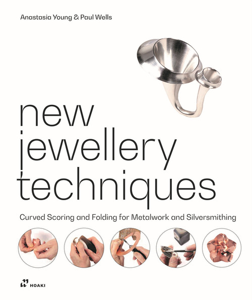 New jewellery techniques. Curved scoring and folding for metalwork and silversmithing