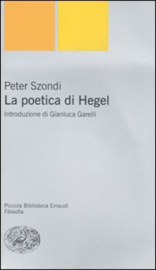 La poetica di Hegel
