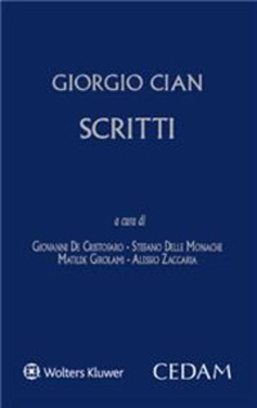Giorgio Cian. Scritti