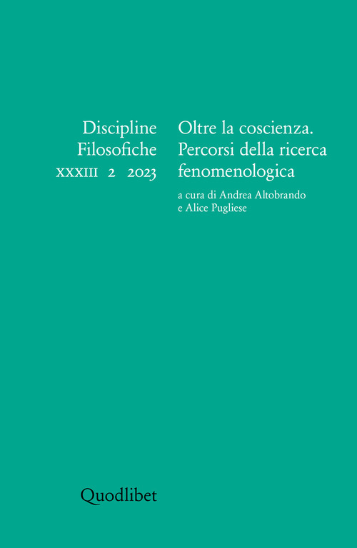 Discipline filosofiche. Volume Vol. 2
