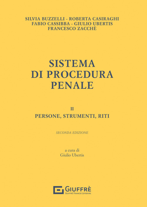 Sistema di procedura penale. Volume Vol. 2