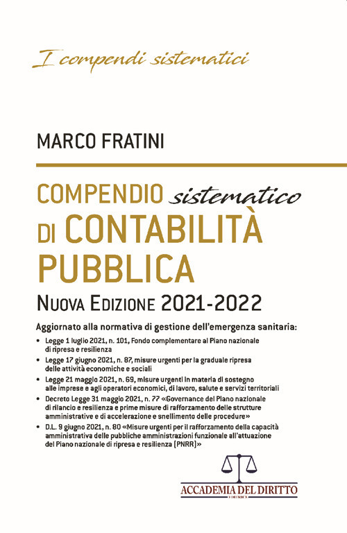 Compendio sistematico di contabilità pubblica 2021-2022