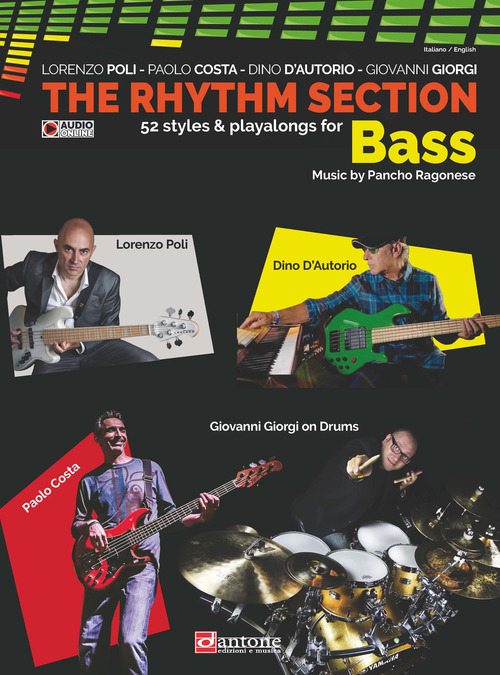 The rhythm section. Bass. 52 styles & playalong for Bass. Metodo