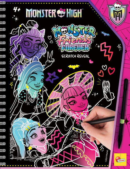 Monster friends forever scratch reveal. Monster High sketch book