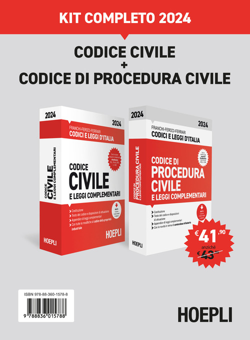 Codice civile+Codice di procedura civile. Kit completo 2024