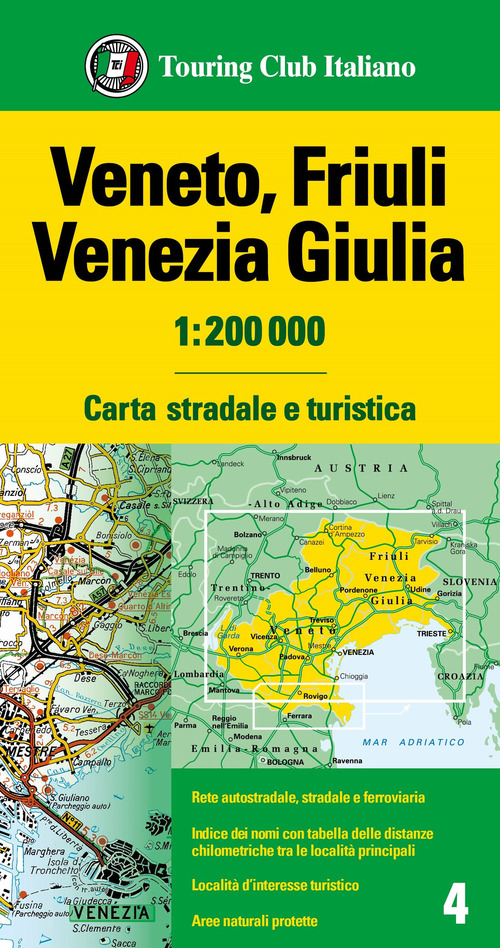 Veneto, Friuli Venezia Giulia 1:200.000
