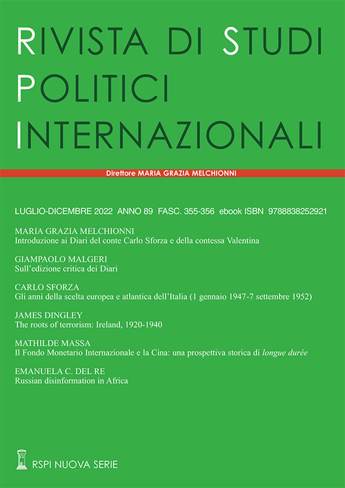 Rivista di studi politici internazionali. Volume 3-4