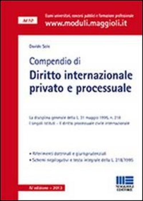 Compendio di diritto internazionale privato e processuale