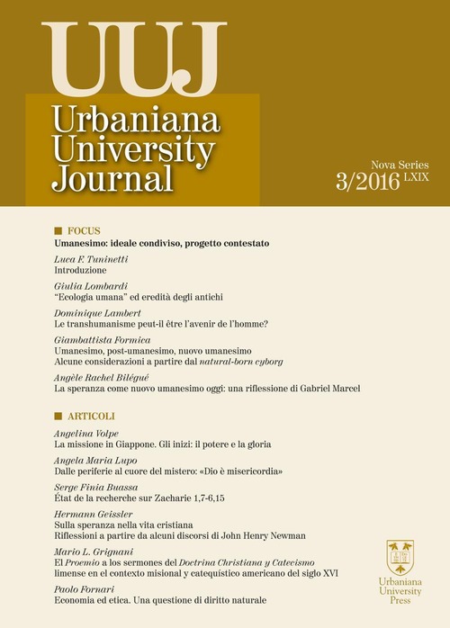 Urbaniana University Journal. Euntes Docete. Volume Vol. 3