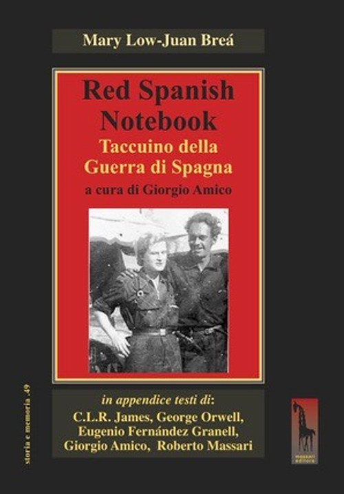 Red spanish notebook. Taccuino della Guerra di Spagna