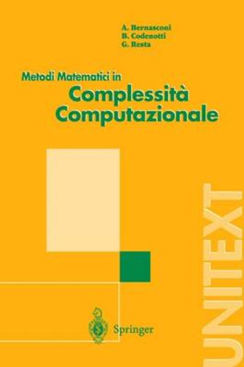 Metodi matematici in complessità computazionale