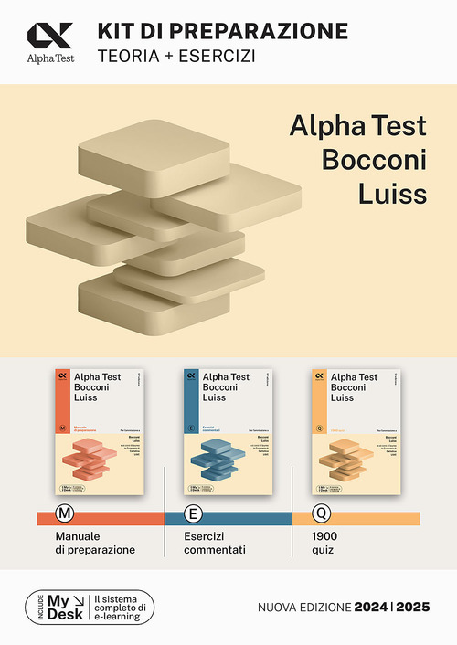 Alpha Test Bocconi Luiss. Kit di preparazione: Manuale di preparazione-Esercizi commentati-1900 quiz