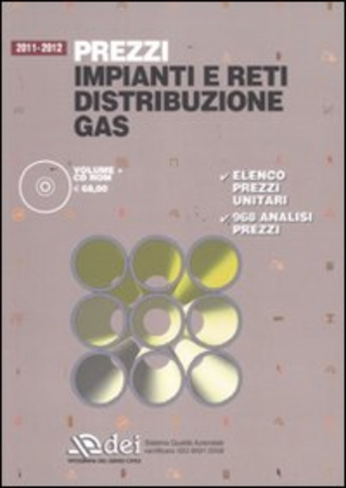 Prezzi impianti e reti distribuzione gas 2011-2012