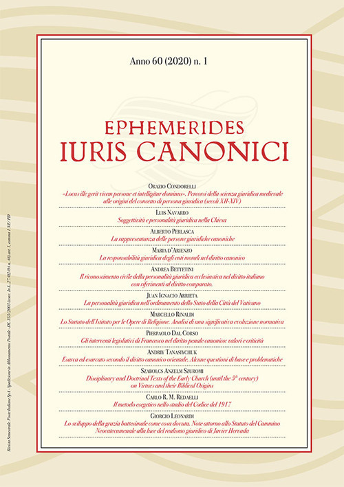 Ephemerides Iuris canonici. Volume 1