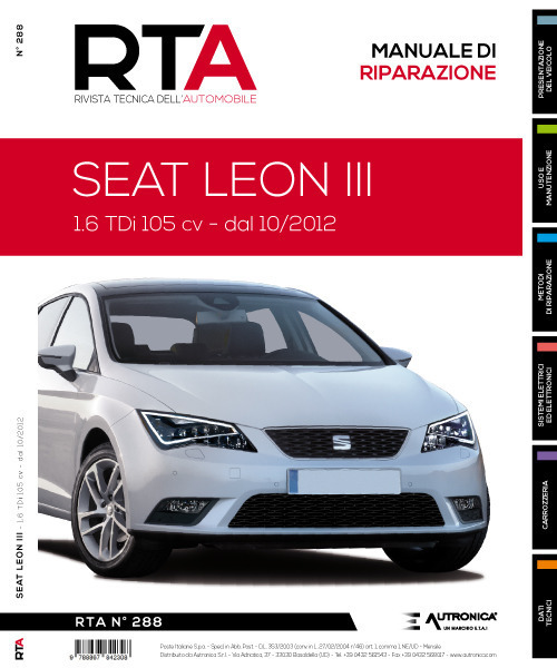Seat Leon III. 1.6 TDi 105 CV dal 10/2012