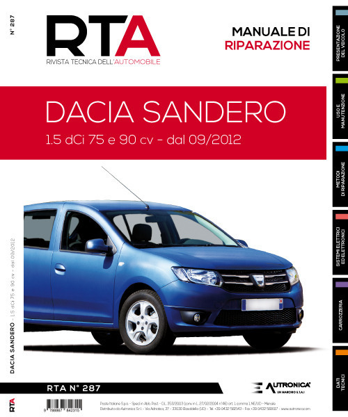 Dacia Sandero 1.5 DCi 75 e 90 CV dal 09/2012