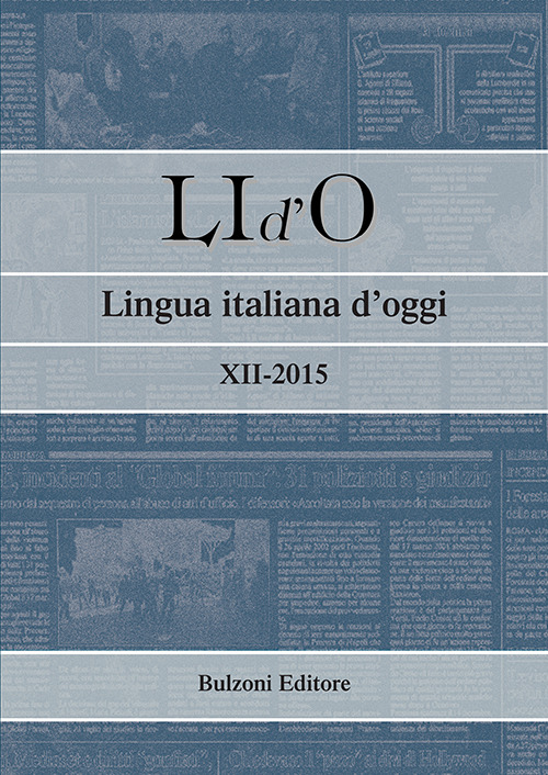 LI d'O. Lingua italiana d'oggi. Volume 12