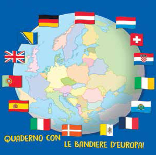 Quaderno con le bandiere d'Europa!