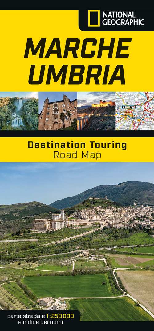 Marche e Umbria. Road Map. Destination Touring 1:250.000