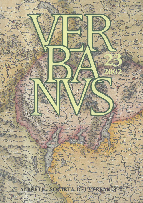 Verbanus. Rivista per la cultura, l'arte, la storia del lago. Volume Vol. 23