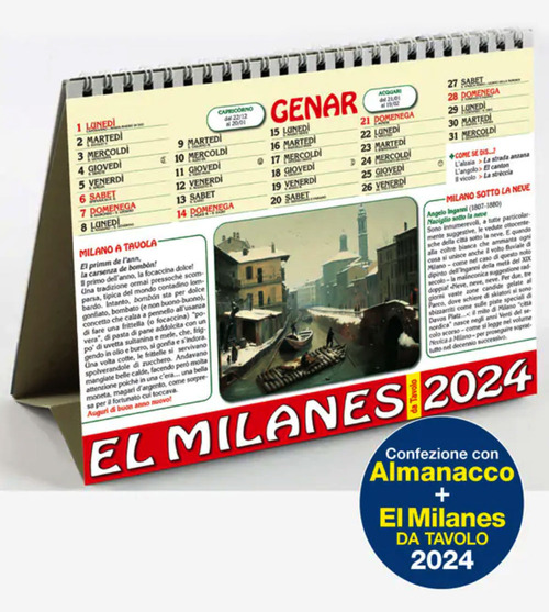 El Milanes 2024. Calendario da tavolo