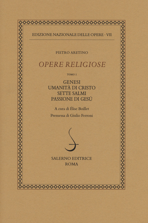 Opere religiose. Volume Vol. 1
