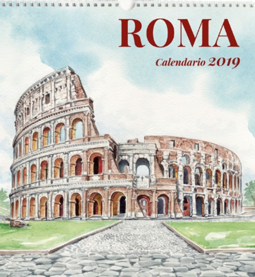 Roma acquerelli. Calendario grande