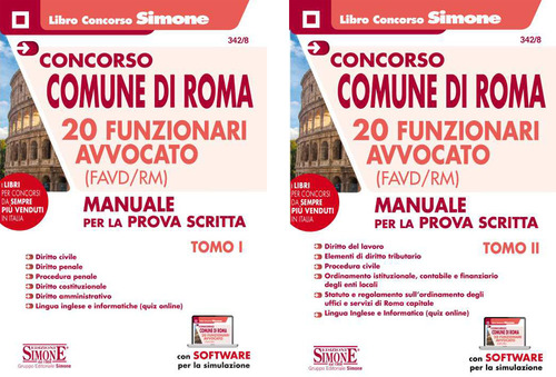Concorso Comune di Roma 20 funzionari avvocato (FAVD/RM)