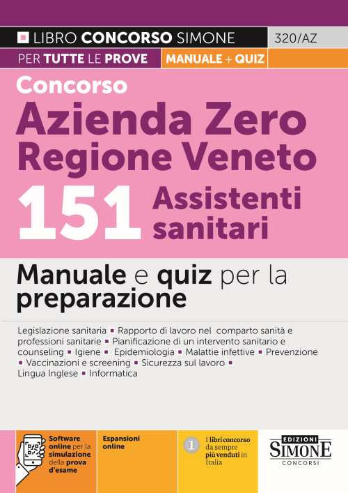 Concorso Azienda Zero Regione Veneto. 151 assistenti sanitari. Manuale e quiz per la preparazione