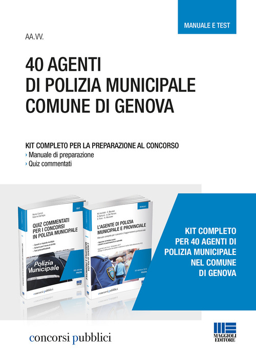 Kit 40 agenti di polizia municipale comune di Genova