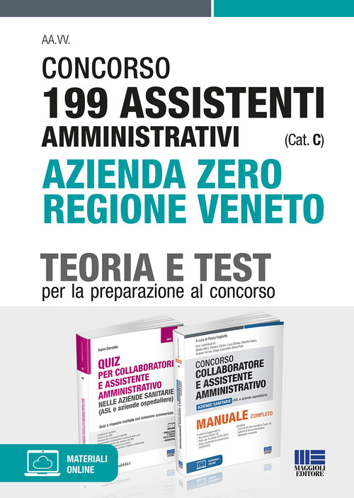 Concorso 199 assistenti amministrativi (Cat. C) Azienda Zero Regione Veneto. Kit completo