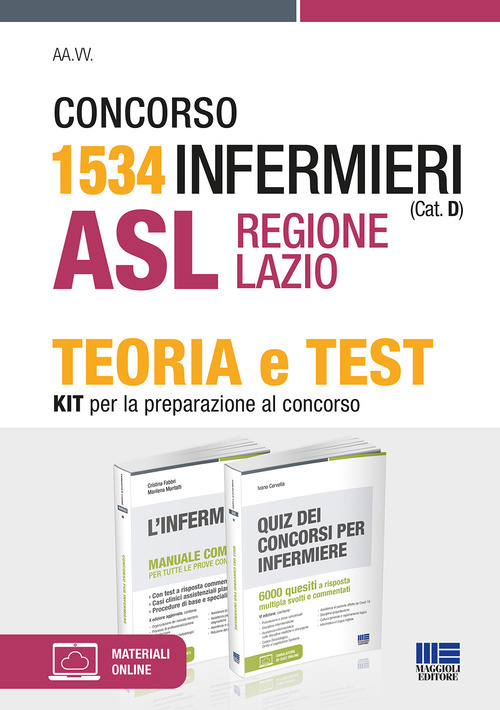 Concorso 1534 Infermieri (Cat. D) ASL Regione Lazio. Kit per la preparazione al concorso