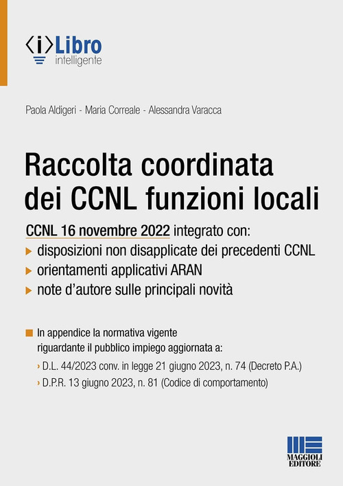 Raccolta coordinata dei CCNL. Funzioni locali
