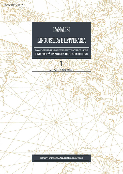 L'analisi linguistica e letteraria. Volume Vol. 1
