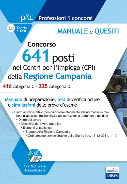 Concorso 641 posti nei CPI della Regione Campania. Prova preselettiva. Manuale di preparazione