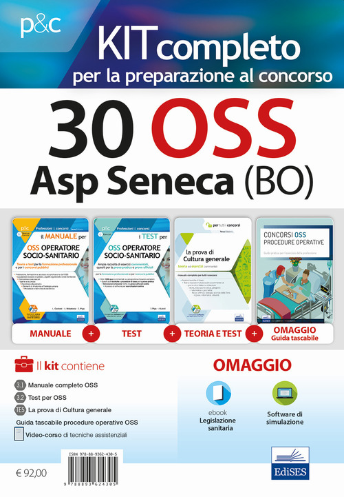 30 OSS ASP Seneca (Bo). Kit completo per la preparazione al concorso