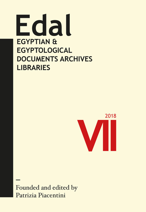 EDAL: egyptian & egyptological documents archives libraries. Volume Vol. 7