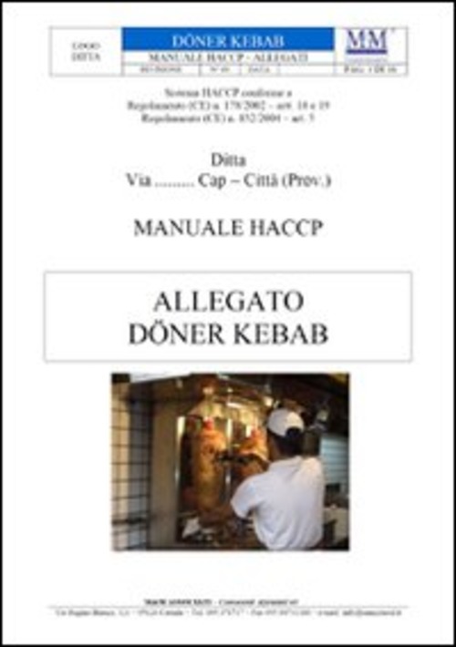 Manuale HACCP «Doner Kebab». Software per l'autocontrollo alimentare