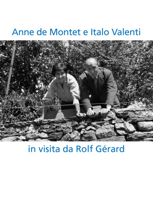 Anne de Montet e Italo Valenti. In visita da Rolf Gérard