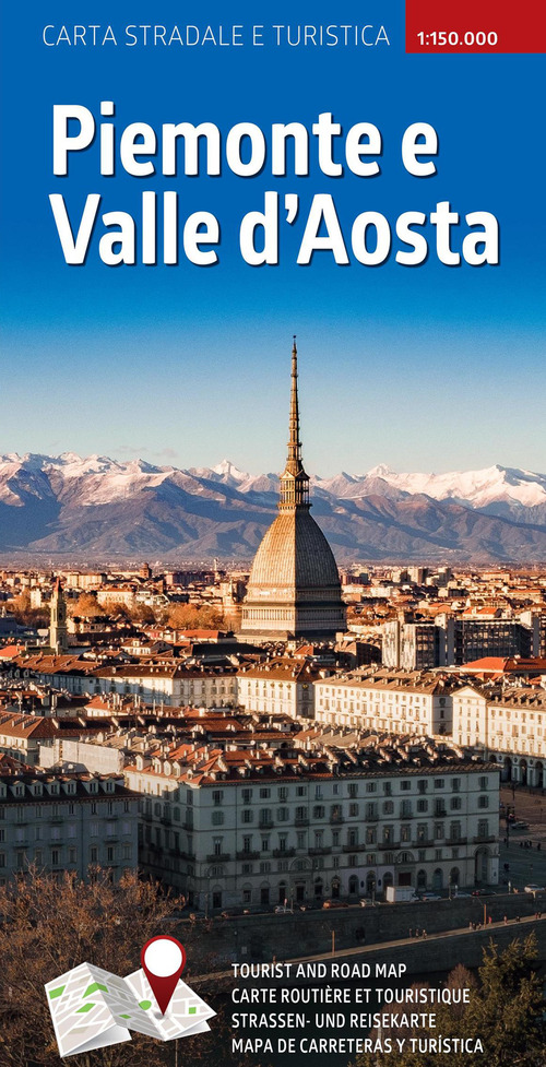 Piemonte e Valle d'Aosta. Carta stradale e turistica plastificata 1:300.000