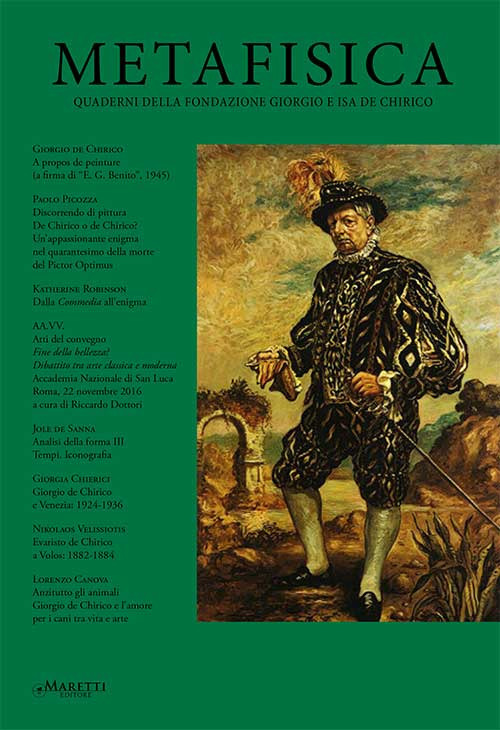 Metafisica. Quaderni della fondazione Giorgio e Isa de Chirico. Volume Vol. 17-18